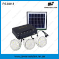 Portable Lithium-Ionen-Batterie Home Solar Power System mit 3 Glühbirnen